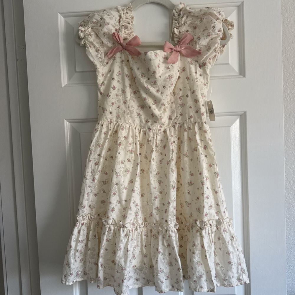 Altar'd State Cream Floral Dress